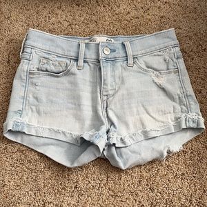 abercrombie & fitch low rise jean shorts